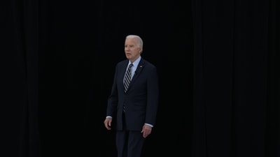 US president Joe Biden walks to attend a briefing. (AFP) US president Joe Biden walks to attend a briefing. (AFP)