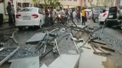 The destruction caused due to Cyclone Biparjoy in Udaipur (ANI)