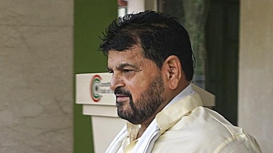 Brij Bhushan Sharan Singh in New Delhi. (PTI)