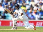 Ajinkya Rahane in action for India. Ajinkya Rahane in action for India.
