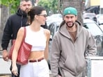 Kendall Jenner and Bad Bunny at Sherman Oaks. (Image Credit: BACKGRID) Kendall Jenner and Bad Bunny at Sherman Oaks. (Image Credit: BACKGRID)