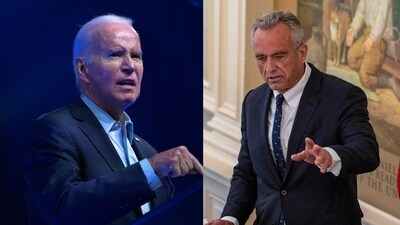Robert Kennedy Jr is now pushing ahead of President Joe Biden for the 2024 Democratic nomination (REUTERS/Tom Brenner, Photo by Joseph Prezioso / AFP) Robert Kennedy Jr is now pushing ahead of President Joe Biden for the 2024 Democratic nomination (REUTERS/Tom Brenner, Photo by Joseph Prezioso / AFP)