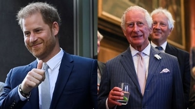 Prince Harry and King Charles. Prince Harry and King Charles.