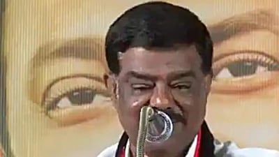 DMK leader Sivaji Krishnamurthy. DMK leader Sivaji Krishnamurthy.