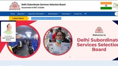 DSSSB releases hall tickets for June 2023 exams at dsssb.delhi.gov.in DSSSB releases hall tickets for June 2023 exams at dsssb.delhi.gov.in