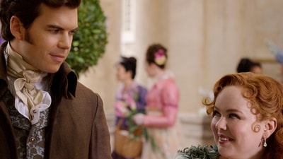 Luke Newton and Nicola Coughlan in 'Bridgerton' season 3. (Image Credit: Netflix) Luke Newton and Nicola Coughlan in 'Bridgerton' season 3. (Image Credit: Netflix)