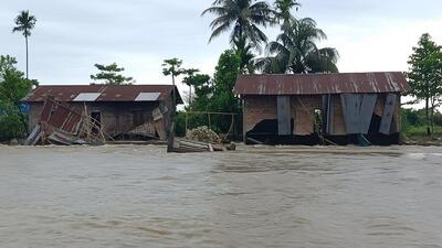 The flood situation in the northeastern state was mainly caused by the rivers flowing above the danger level in different parts (Twitter/@assam_flood) The flood situation in the northeastern state was mainly caused by the rivers flowing above the danger level in different parts (Twitter/@assam_flood)
