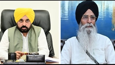 The move by the Bhagwant Mann government has been strongly opposed by the Shiromani Gurdwara Parbandhak Committee (SGPC) chief Harjinder Singh Dhami and Shiromani Akali Dal, who have termed it an ‘interference in Sikh affairs. (HT File)