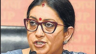 Union minister Smriti Irani. (HT Photo)