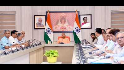 Uttar Pradesh chief minister Yogi Adityanath at a high-level review meeting in Lucknow on June 18. (Sourced) Uttar Pradesh chief minister Yogi Adityanath at a high-level review meeting in Lucknow on June 18. (Sourced)