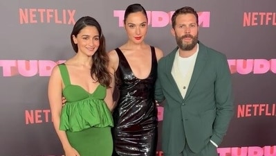 Alia Bhatt, Gal Gadot and Jamie Dornan at Tudum event.