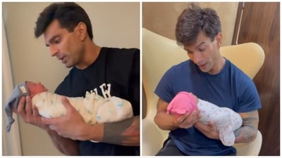 Bipasha Basu shared a post for Karan Singh Grover who celebrated his first Father's Day on Sunday. She wrote, “Devi is the luckiest girl to have the most amazing father … her Papa. Her eyes light up with just his voice. It’s no fun without papa … eating, playing, bathing, massage time, terrace time, dippy dippy time, naps- Papa always makes everything more fun.” Bipasha Basu shared a post for Karan Singh Grover who celebrated his first Father's Day on Sunday. She wrote, “Devi is the luckiest girl to have the most amazing father … her Papa. Her eyes light up with just his voice. It’s no fun without papa … eating, playing, bathing, massage time, terrace time, dippy dippy time, naps- Papa always makes everything more fun.”