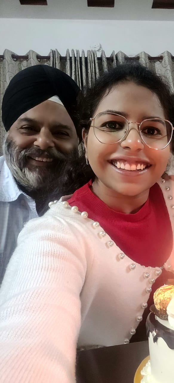 Baker Chanmeet Kaur Kochhar with her father chef Amrinder Kochhar (HT Photo) Baker Chanmeet Kaur Kochhar with her father chef Amrinder Kochhar (HT Photo)