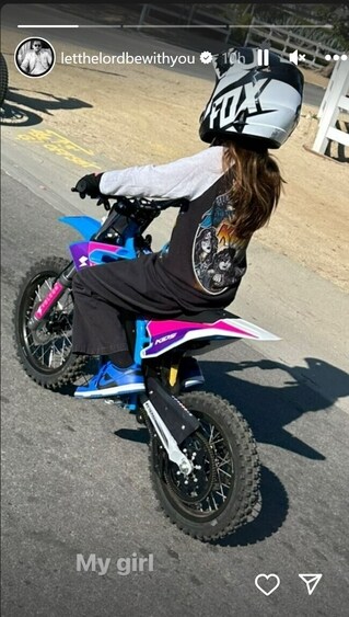 Scott Disick's Instagram story with a photo of his 10-year-old daughter, Penelope. Scott Disick's Instagram story with a photo of his 10-year-old daughter, Penelope.