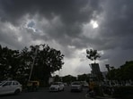 Clouds seen hovering over the skies at Connaught Place, in New Delhi on Sunday. (Sanchit Khanna/HT) Clouds seen hovering over the skies at Connaught Place, in New Delhi on Sunday. (Sanchit Khanna/HT)
