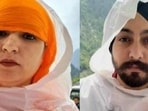 Mandeep Kaur alias Mona and her husband Jaswinder Singh. (HT Photo)
