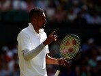 Australia's Nick Kyrgios during his second round match against Spain's Rafael Nadal 