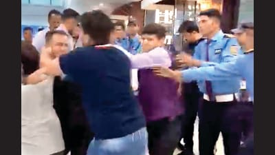 A grab of the video which surfaced online on Monday.