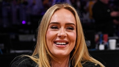 LOS ANGELES, CALIFORNIA - MAY 20: Adele attends game three of the Western Conference Finals between the Los Angeles Lakers and the Denver Nuggets at Crypto.com Arena on May 20, 2023 in Los Angeles, California. NOTE TO USER: User expressly acknowledges and agrees that, by downloading and or using this photograph, User is consenting to the terms and conditions of the Getty Images License Agreement. Kevork Djansezian/Getty Images/AFP (Photo by KEVORK DJANSEZIAN / GETTY IMAGES NORTH AMERICA / Getty Images via AFP) (Getty Images via AFP) LOS ANGELES, CALIFORNIA - MAY 20: Adele attends game three of the Western Conference Finals between the Los Angeles Lakers and the Denver Nuggets at Crypto.com Arena on May 20, 2023 in Los Angeles, California. NOTE TO USER: User expressly acknowledges and agrees that, by downloading and or using this photograph, User is consenting to the terms and conditions of the Getty Images License Agreement. Kevork Djansezian/Getty Images/AFP (Photo by KEVORK DJANSEZIAN / GETTY IMAGES NORTH AMERICA / Getty Images via AFP) (Getty Images via AFP)
