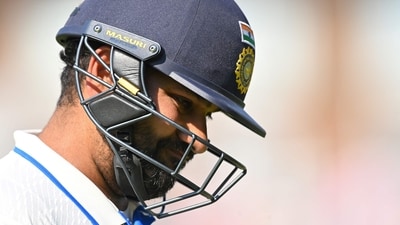 India's captain Rohit Sharma walks back to the pavilion after his dismissal (AFP) India's captain Rohit Sharma walks back to the pavilion after his dismissal (AFP)