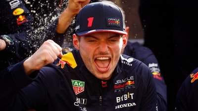 Max Verstappen celebrates with his team after the F1 Grand Prix of Canada at Circuit Gilles Villeneuve in Montreal (Getty Images) Max Verstappen celebrates with his team after the F1 Grand Prix of Canada at Circuit Gilles Villeneuve in Montreal (Getty Images)