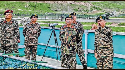 Lt Gen Upendra Dwivedi, Army Commander Northern Command had also reviewed the security and operational preparedness for Amarnath Yatra along the Northern and Southern Routes on Sunday. (ANI File Photo) Lt Gen Upendra Dwivedi, Army Commander Northern Command had also reviewed the security and operational preparedness for Amarnath Yatra along the Northern and Southern Routes on Sunday. (ANI File Photo)