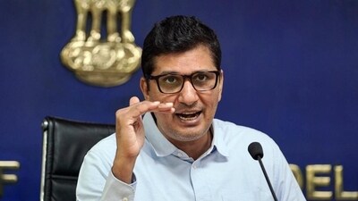 Services minister Saurabh Bharadwaj. (ANI)