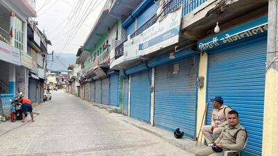 Police personnel in Purola last week. (ANI/File) Police personnel in Purola last week. (ANI/File)