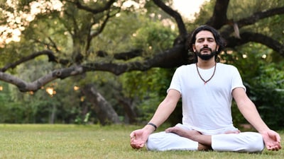 Siddhartha Sharma, who ran a yoga school in Goa before Covid, is a runner and has gone deep into the connection between the soul and the soles. (Amit Pratap Singh) Siddhartha Sharma, who ran a yoga school in Goa before Covid, is a runner and has gone deep into the connection between the soul and the soles. (Amit Pratap Singh)