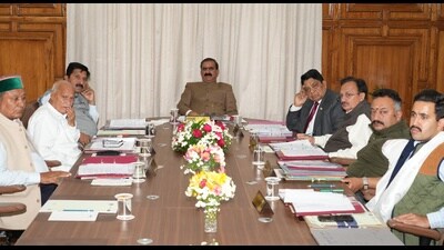 The cabinet meeting held at state secretariat Shimla was presided over by CM Sukhvinder Singh Sukhu. (HT Photo) The cabinet meeting held at state secretariat Shimla was presided over by CM Sukhvinder Singh Sukhu. (HT Photo)