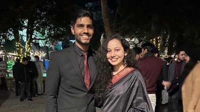 Both IAS Ria Dabi and IPS Manish Kumar are from UPSC 2021 batch. The duo were first friends. They met at the Mussoorie Academy. (Instagram/Manish Kumar) Both IAS Ria Dabi and IPS Manish Kumar are from UPSC 2021 batch. The duo were first friends. They met at the Mussoorie Academy. (Instagram/Manish Kumar)