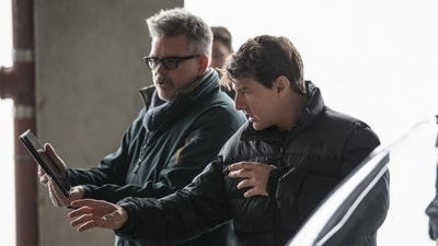 Tom Cruise and Christopher McQuarrie on the set of Mission: Impossible - Fallout. (Photo Credit: Chiabella James) Tom Cruise and Christopher McQuarrie on the set of Mission: Impossible - Fallout. (Photo Credit: Chiabella James)