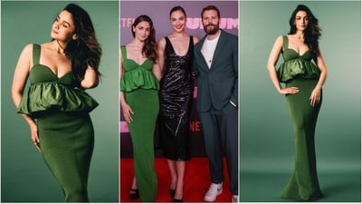 Alia Bhatt strikes a pose alongside her esteemed co-stars, exuding star power and camaraderie at the Tudum event in Brazil. (Instagram/@aliaabhatt) Alia Bhatt strikes a pose alongside her esteemed co-stars, exuding star power and camaraderie at the Tudum event in Brazil. (Instagram/@aliaabhatt)