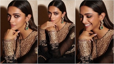 Deepika once again proved her style prowess as she donned a mesmerizing black ensemble. (Instagram/@deepikapadukone) Deepika once again proved her style prowess as she donned a mesmerizing black ensemble. (Instagram/@deepikapadukone)
