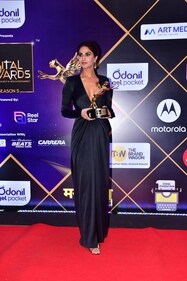 Vaani Kapoor stuns in black at the red carpet (HT photo/VarinderChawla)