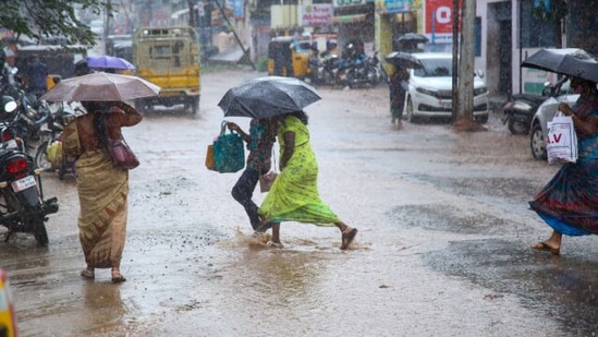 Heavy rainfall was recorded across Chennai last night. (PTI file)