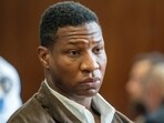 Actor Jonathan Majors appears on assault and harassment charges in New York State Supreme Court in New York City,