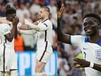 Bukayo Saka scores a 13-minute hat-trick for England in Euro 2024 qualifiers