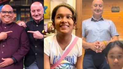Anupam Kher spoke with Satish Kaushik's daughter Vanshika Kaushik. Anupam Kher spoke with Satish Kaushik's daughter Vanshika Kaushik.