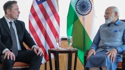 Tesla CEO Elon Musk meets PM Modi in New York. 

(Photo credit: PMO)