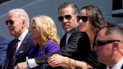 President Joe Biden attends his granddaughter Maisy Biden's commencement ceremony with first lady Jill Biden and children Hunter Biden and Ashley Biden at the University of Pennsylvania in Philadelphia, May 15. (AP) President Joe Biden attends his granddaughter Maisy Biden's commencement ceremony with first lady Jill Biden and children Hunter Biden and Ashley Biden at the University of Pennsylvania in Philadelphia, May 15. (AP)