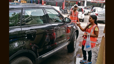 In August last year, a plan to introduce a FASTag-enabled parking management system at the 89 parking lots in Chandigarh was conceived. (Karun Sharma/HT) In August last year, a plan to introduce a FASTag-enabled parking management system at the 89 parking lots in Chandigarh was conceived. (Karun Sharma/HT)