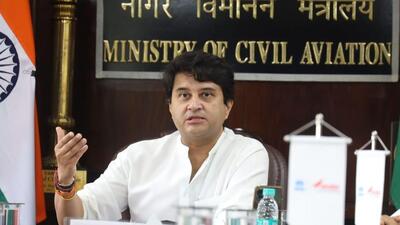 IndiGo on Monday announced placing a firm order to buy 500 narrow-body planes from Airbus. (Jyotiraditya M Scindia | Facebook) IndiGo on Monday announced placing a firm order to buy 500 narrow-body planes from Airbus. (Jyotiraditya M Scindia | Facebook)