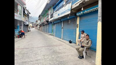 Purola in Uttarkashi has remained tense since an abduction attempt on a minor girl on May 26. (ANI)