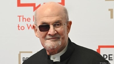 Salman Rushdie, the author of The Satanic Verses, has been recognized with the Peace Prize of the German Book Trade. (Timothy A. Clary/AFP) Salman Rushdie, the author of The Satanic Verses, has been recognized with the Peace Prize of the German Book Trade. (Timothy A. Clary/AFP)