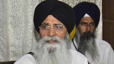 Shiromani Gurdwara Parbandhak Committee (SGPC) president Harjinder Singh Dhami said this day will go down as a black day in the 103-year-long history of SGPC, when the Aam Aadmi Party (AAP) government of Punjab passed an unconstitutional bill by directly interfering with the gurdwara managements. (HT File) Shiromani Gurdwara Parbandhak Committee (SGPC) president Harjinder Singh Dhami said this day will go down as a black day in the 103-year-long history of SGPC, when the Aam Aadmi Party (AAP) government of Punjab passed an unconstitutional bill by directly interfering with the gurdwara managements. (HT File)