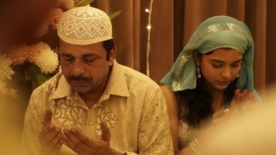 Sumbul Touqeer with her father during the wedding festivities. Sumbul Touqeer with her father during the wedding festivities.