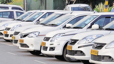 Until now, taxis registered under the City Taxi Scheme 2015 with DL1RT (commercial taxis which have a yellow number plate) had a permit validity of eight years. (HT ARCHIVE) Until now, taxis registered under the City Taxi Scheme 2015 with DL1RT (commercial taxis which have a yellow number plate) had a permit validity of eight years. (HT ARCHIVE)
