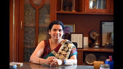 We will launch courses in areas like artificial intelligence (AI) and the challenges before the law, machine learning (ML) and law, said Prof Dr. Deepa Paturkar Principle of ILS college. (KALPESH NUKTE/ HT PHOTO) We will launch courses in areas like artificial intelligence (AI) and the challenges before the law, machine learning (ML) and law, said Prof Dr. Deepa Paturkar Principle of ILS college. (KALPESH NUKTE/ HT PHOTO)
