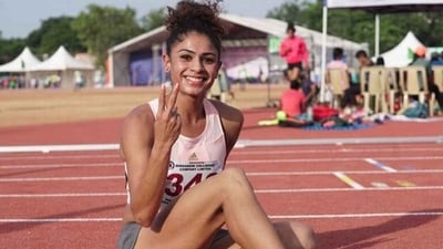 Harmilan Bains is a 1500m national record holder. (Twitter/HarmilanBains) Harmilan Bains is a 1500m national record holder. (Twitter/HarmilanBains)